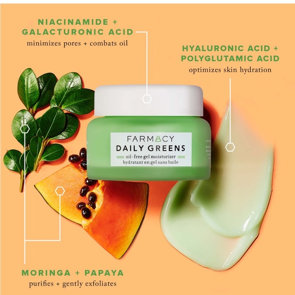 NWOT Farmacy Daily Greens Oil-Free Gel Moisturizer with Moringa and Papaya 50mL - Picture 4 of 4